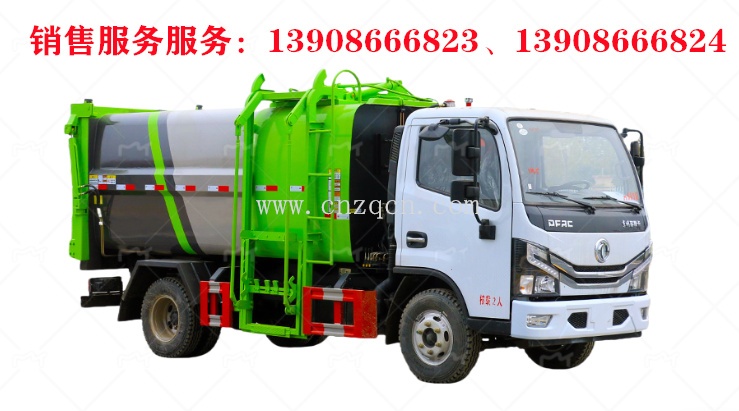 東風小多利卡D6側(cè)裝掛桶垃圾車